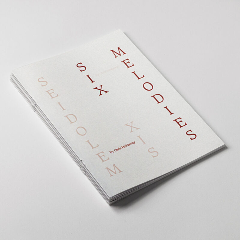 Book cover for Six Melodies by Chris Holdaway