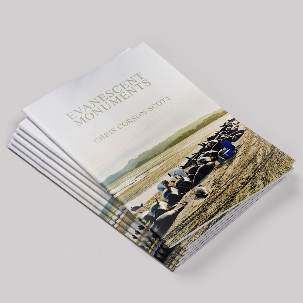 Book cover for Evanescent Monuments by Chris Corson-Scott